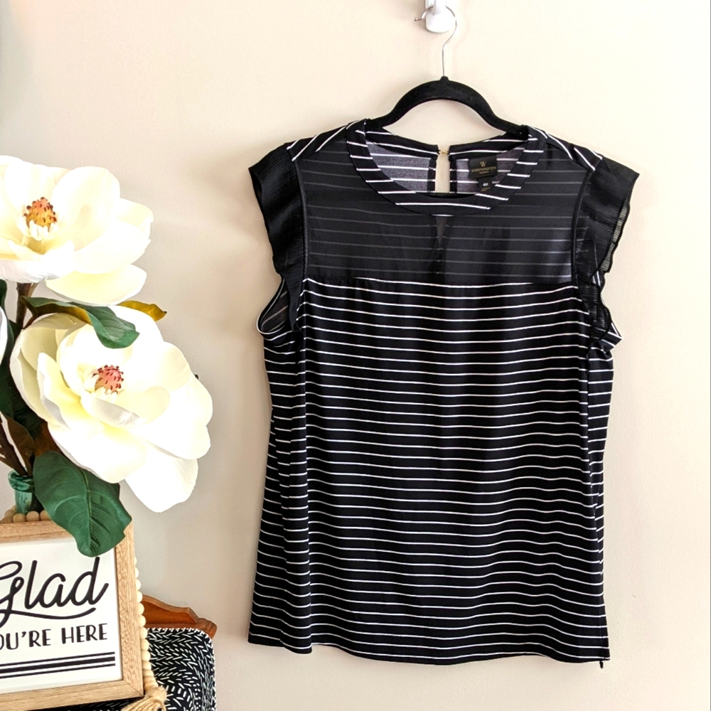 Worthington Short Sleeve Blouse